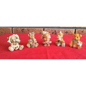 Set of five Assorted Cherished Teddies